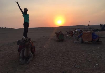 Camel Ride at Giza Pyarmids During Sunrise 2