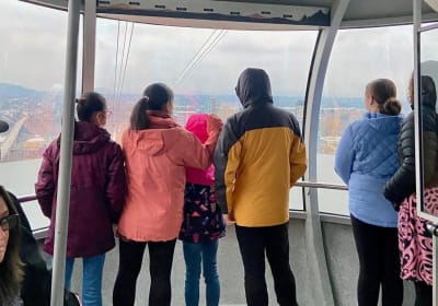 Portland Sunrise Aerial Tram & Doughnuts 2