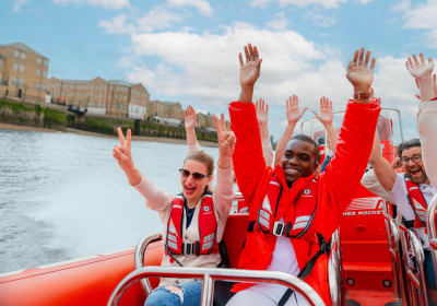 High-Speed Thames River Speedboat in London 2
