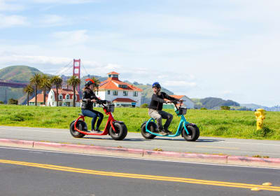 San Francisco GPS Guided eScooter Rental to Golden Gate Bridge 2
