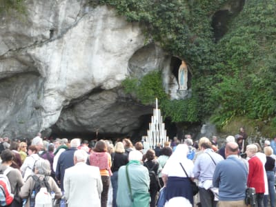 Grotto of Massabielle where the Virgin Mary appeared to Bernadette