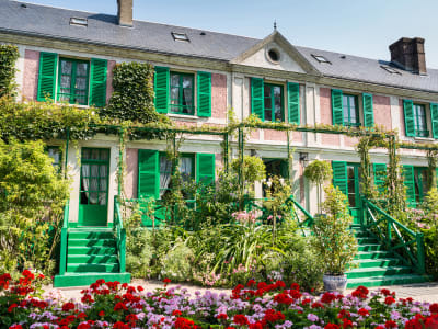 Pink house of Claude Monet in Giverny