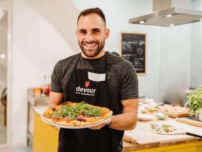 Rome Pizza Making Class in Trastevere with Tiramisù & Wine - image 2