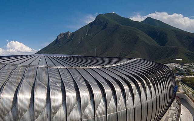 Football World Cup game at Monterrey Stadium