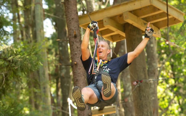 Zip Trails at Tree Trails Adventure Park, Trevose, Philadelphia
