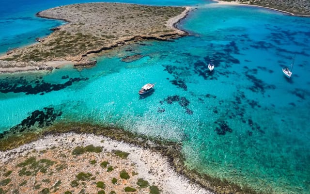 Boat Trip to Blue Lagoon & Caves of Antiparos with Lunch