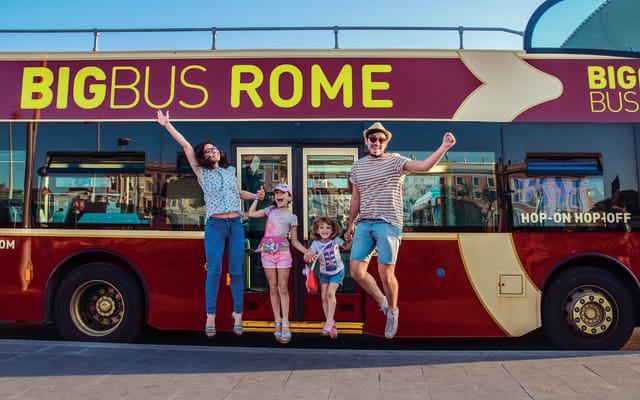 Rome Discover: 24hr Hop-On Hop-Off Sightseeing Bus Tour with Digital Walking Tours