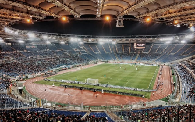 SS Lazio Football Game at Stadio Olimpico