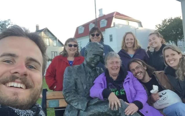 Reykjanes Town Walking Adventure with Coffee & Pastry