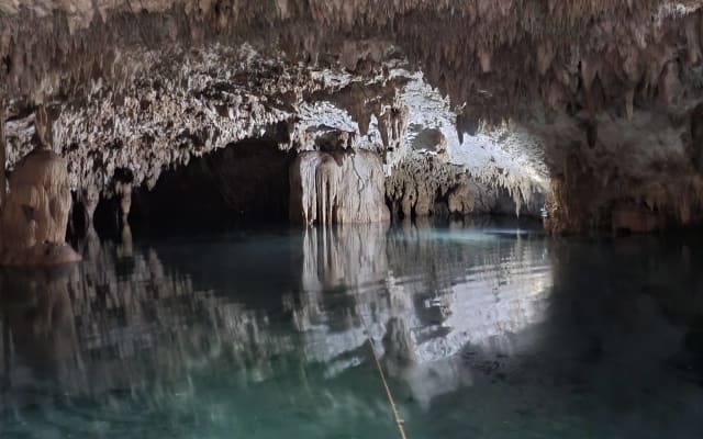 Private Cenote Underground River Exlporation