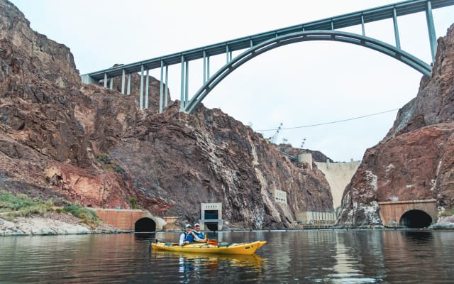 Hoover Dam Kayak Tour & Hot Springs Hike