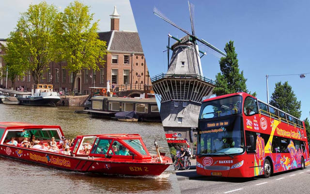 Hop On - Hop Off Bus + Boat Combi 24 or 48 hours