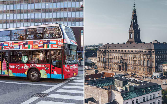 Christiansborg Palace + Hop-on Hop-off bus Copenhagen