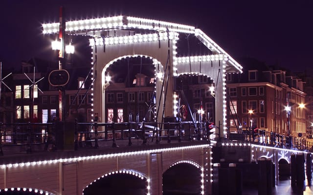 Evening canal cruise through Amsterdam