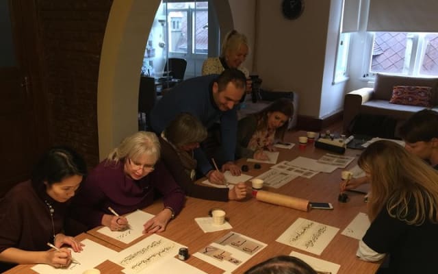 Turkish Calligraphy Workshop in Istanbul