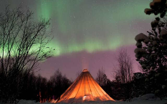 From Alta: Northern Lights Hunt by Minivan