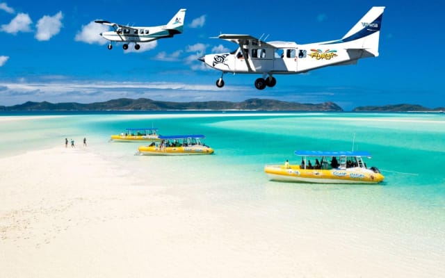 Whitehaven Beach Scenic Flight & Snorkel Adventure