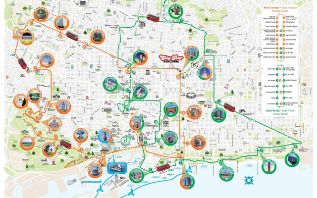 Barcelona Hop-On Hop-Off Tour with Boat Option