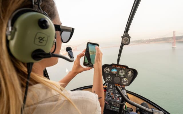 Lisbon 360° City Tour: Bike, Boat & Helicopter Adventure
