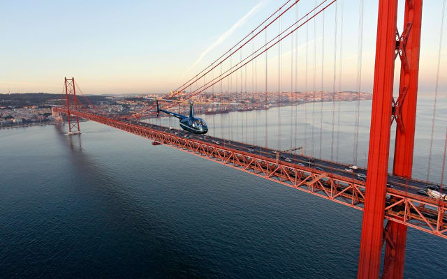 Lisbon Helicopter Flight: City & Coastline Views