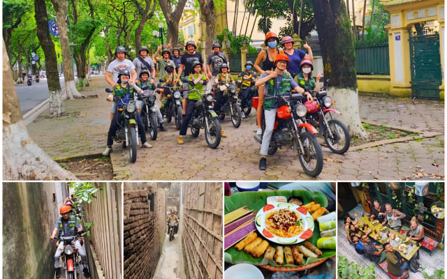Vintage Motorbike Food & Culture Tour in Hanoi