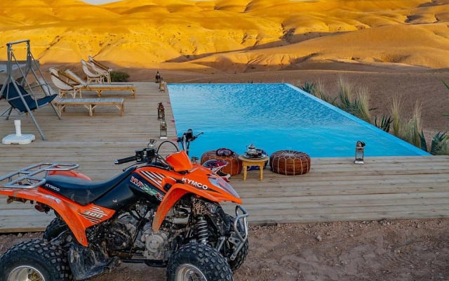 Agafay Desert Quad Bike Tour with Camel Ride and Lunch
