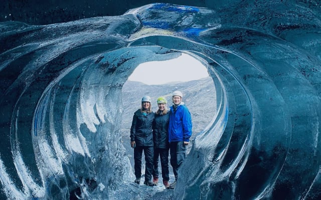 Ice Cave Adventure under Katla Volcano