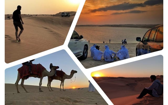 No Rush Desert Safari: 6-Hour Adventure & Inland Sea Relaxation