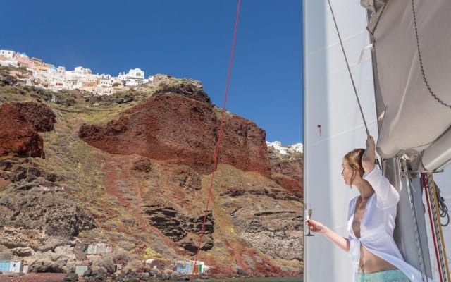 Santorini Catamaran Charter Cruise