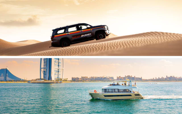 Dubai Desert Safari & Yacht Cruise Combo
