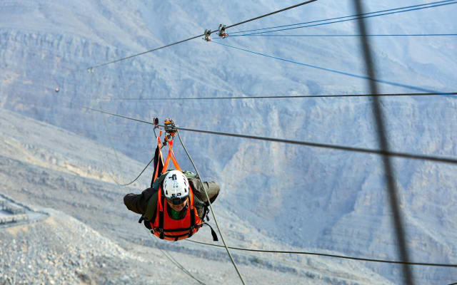 Jebel Jais Zipline Adventure from Dubai