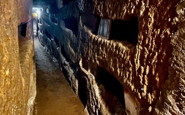Express Roman Catacombs Tour with Transfer