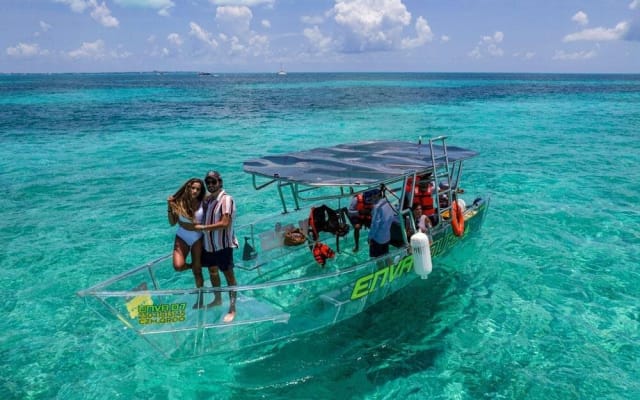 Cancun Glass Boat Sightseeing Cruise