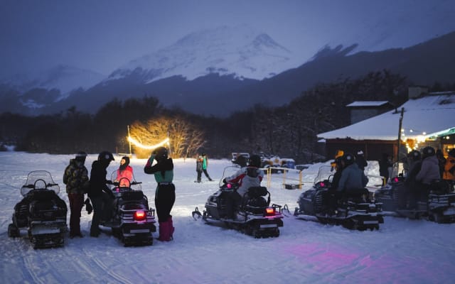 Ushuaia Night Adventure: Snowshoeing & Snowmobiling