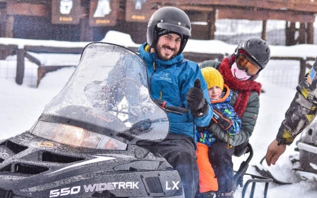 Snow Day Adventure: Hike & Moto Ski at Llanos del Castor