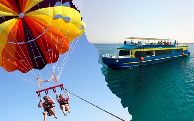 Hurghada Parasailing & Semi-Submarine Snorkeling Adventure