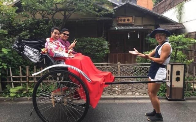 Sushi Making and Rickshaw Ride in Asakusa