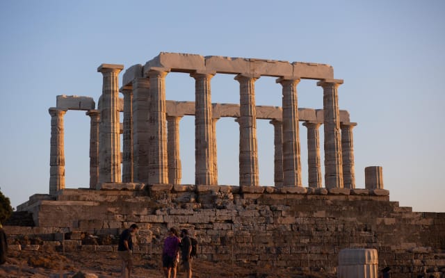 Sunset at Cape Sounion & Temple of Poseidon