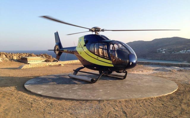 Santorini to Milos Helicopter Transfer