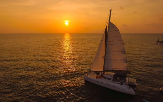 Sunset Catamaran Cruise to Coral Island
