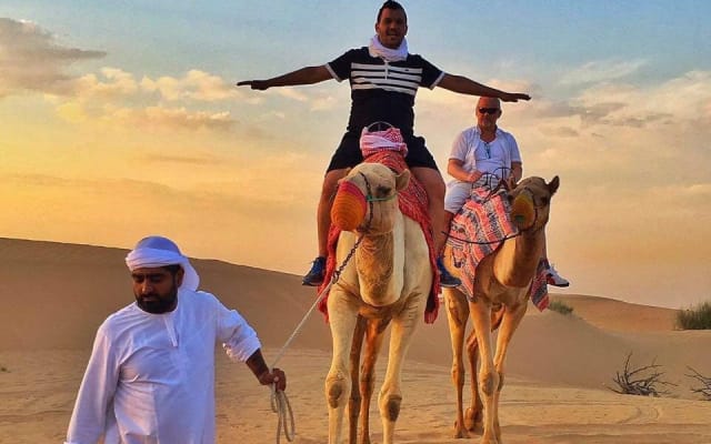 Dubai Camel Caravan with BBQ Dinner Buffet
