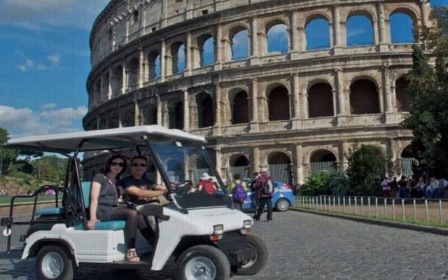 Rome Golf Cart Tour with Colosseum & Roman Forum