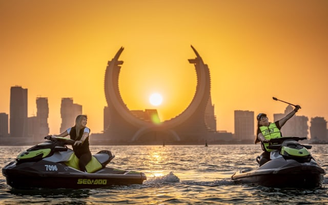 Doha Jet Ski Adventure: Speed, Splash, and Skyline Views