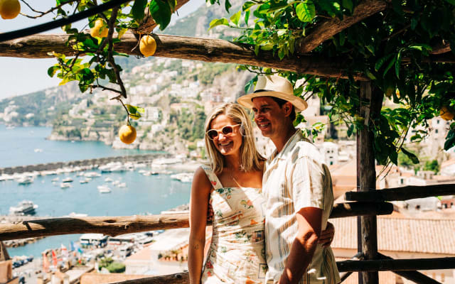 2- Day Amalfi Coast & Guided Pompeii Overnight Tour with Positano from Rome