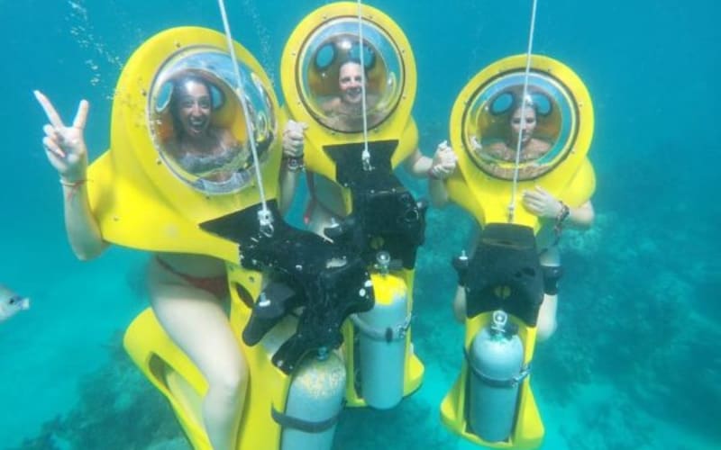 From Punta Cana: ScubaDoo, Snorkel & Glass Bottom Boat Tour - main image