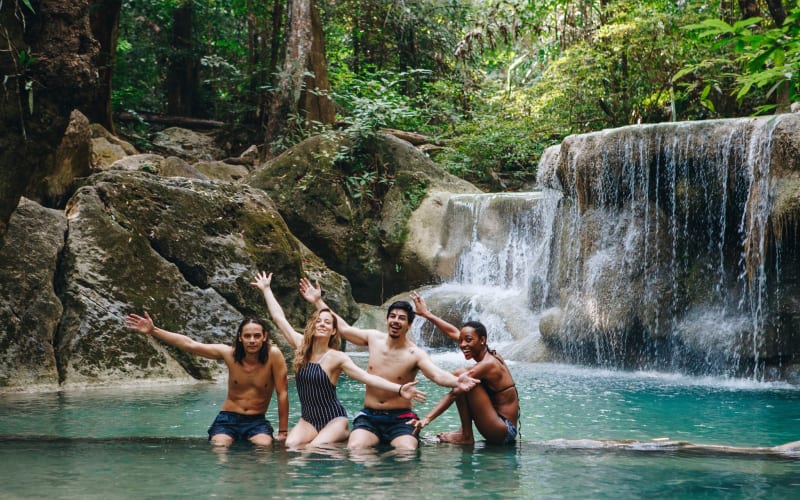 Bangkok: Erawan Waterfall, JEATH War Museum, and River Kwai - main image