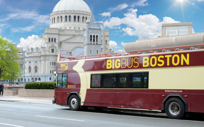 Boston Discover: 90-Min Panoramic City Tour by Open-Top Bus - main image