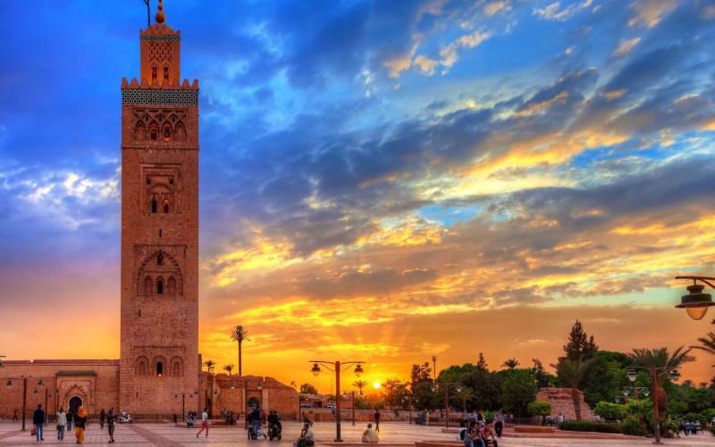 Jamaa EL Fna Square in Marrakech, an attraction of the Morocco Desert Tours from Marrakech 7 Days