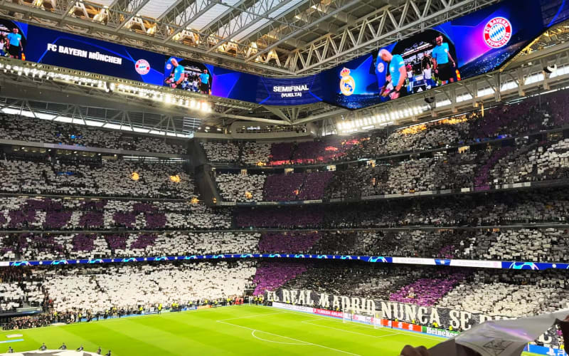 Real Madrid Football Game at Santiago Bernabeu Stadium - main image