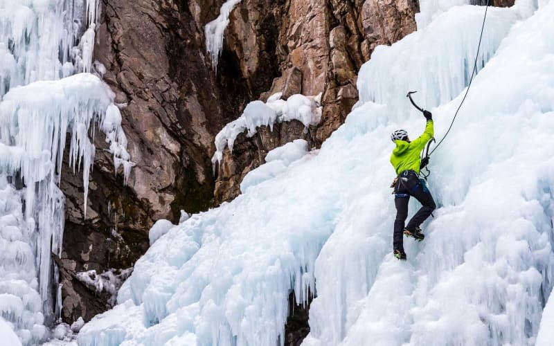 Snowmobile-Access Ice Climbing Adventure - main image